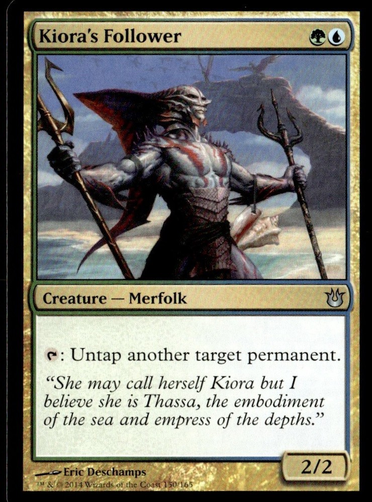 2014 Born of the Gods Promos Kiora's Follower Promo/Uncommon #150