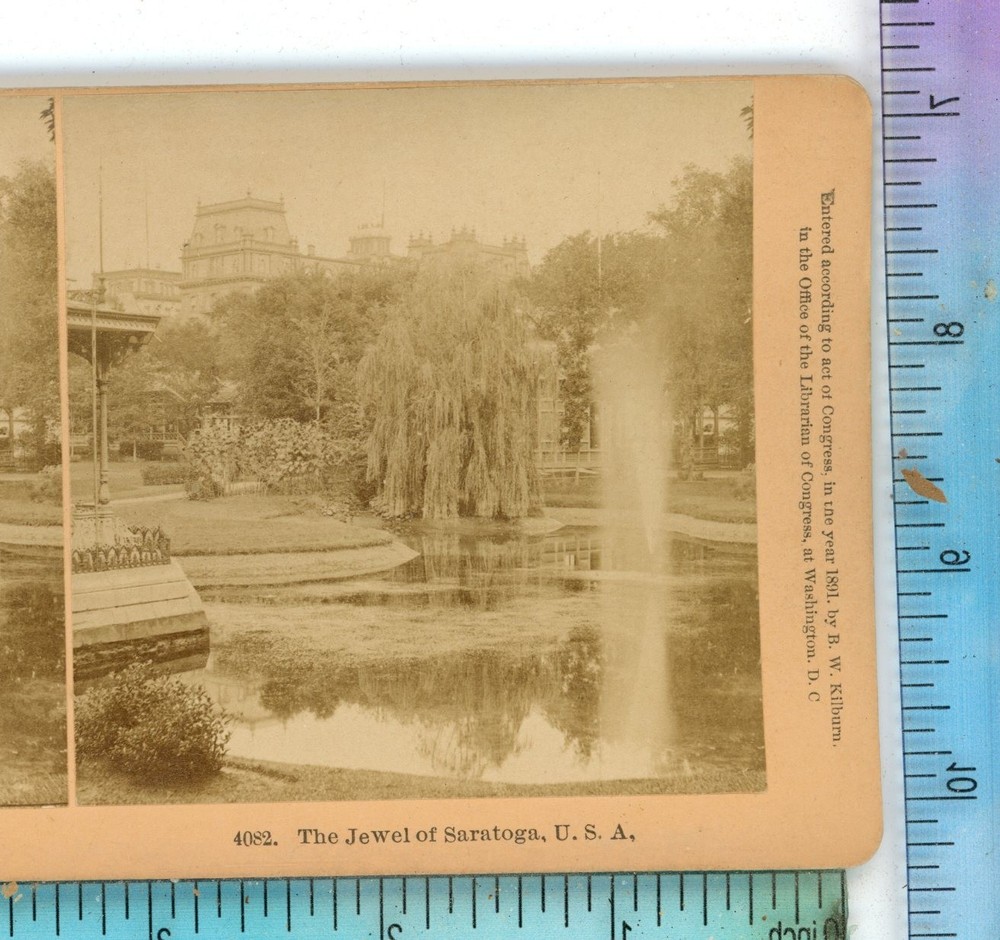 The Jewel of Saratoga NY New York Kilburn Stereoview