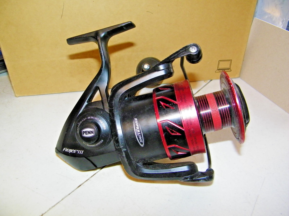 PENN Fierce III 8000 Spinning Reel Black/Red Great Reel