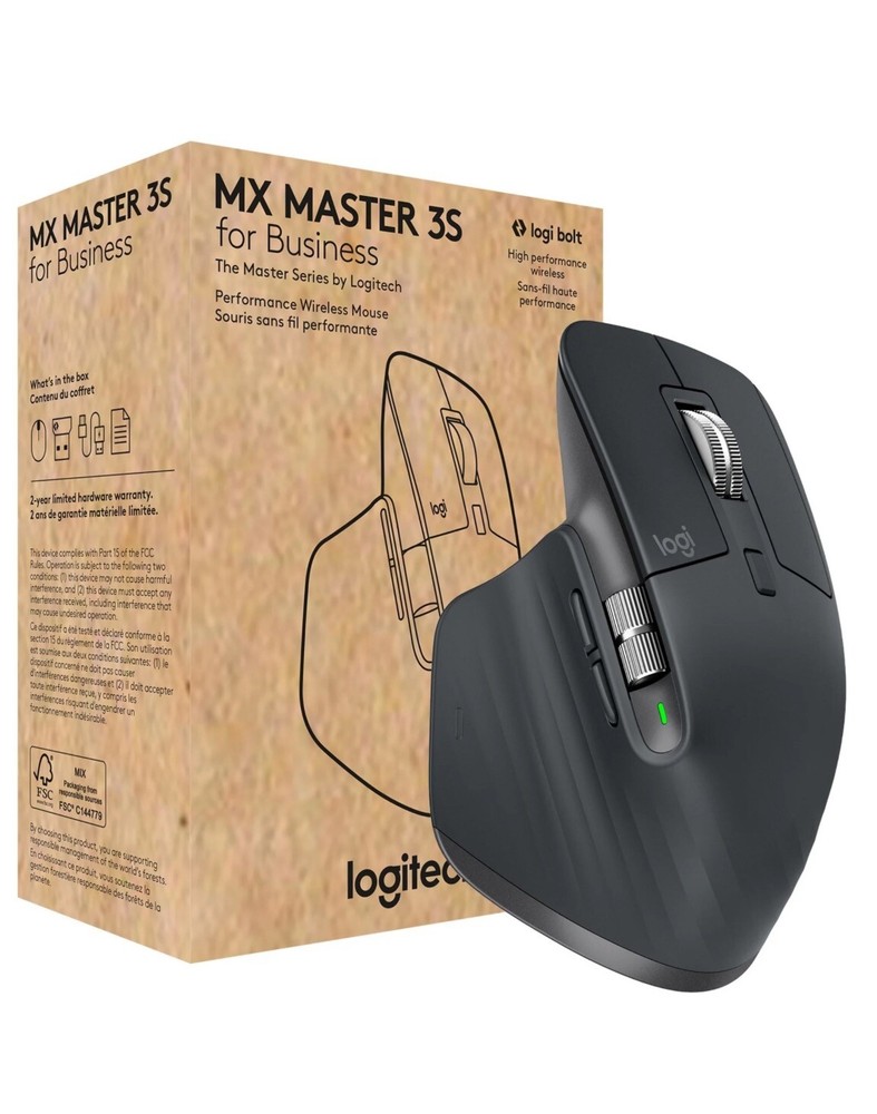 Logitech MX Master 3S Wireless USB Mouse (910-006581) Graphite