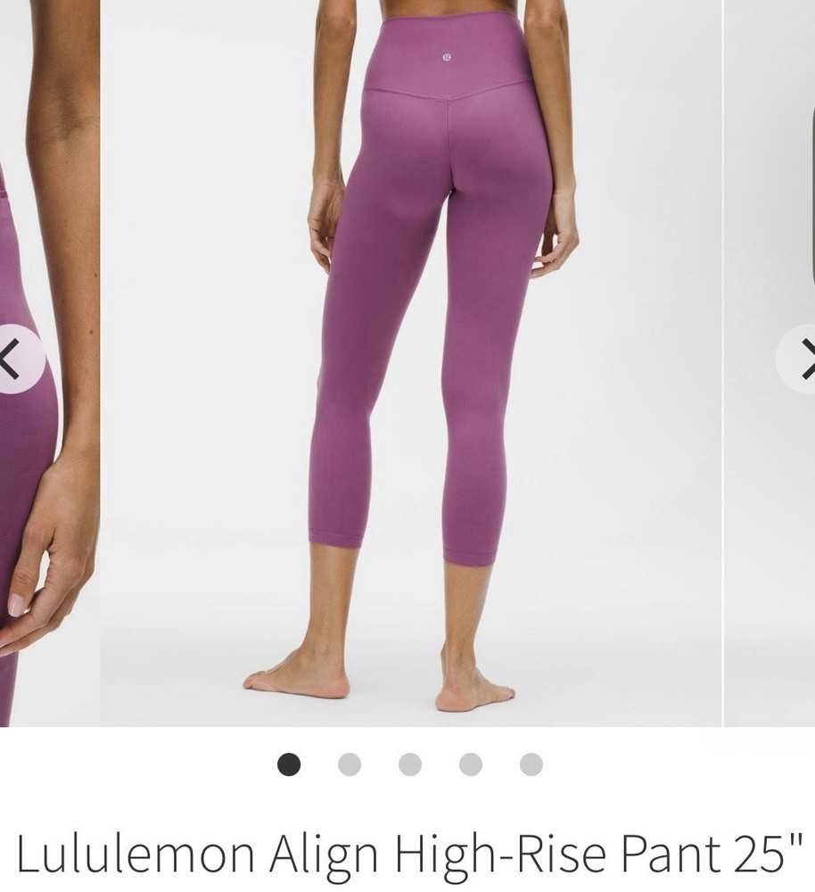 lululemon Align women's ankle leggings purple solid high rise 8  25
