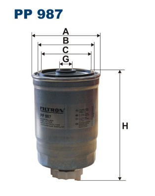 PP 987 FILTRON fuel filter for Cadillac, SAAB