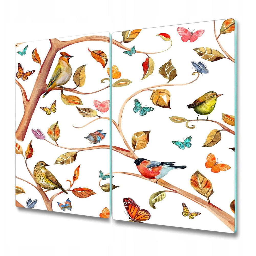 Glass Kitchen Chopping Cutting Board Dreamy Watercolour Balloons 2x30x52