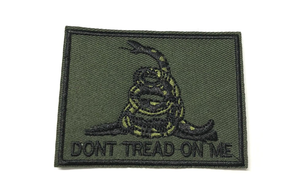 Don't Tread On Me Patch Embroidered Iron-On Applique Military Warrior Tactical
