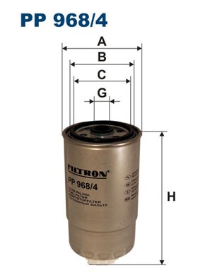 PP 968/4 FILTRON Fuel Filter for Citroen, Fiat, Peugeot