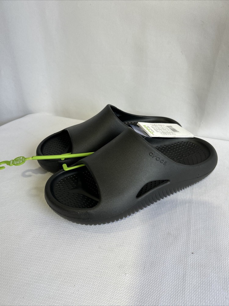 Crocs Mellow Recovery Unisex Slides Black Size Men 6 Women 8