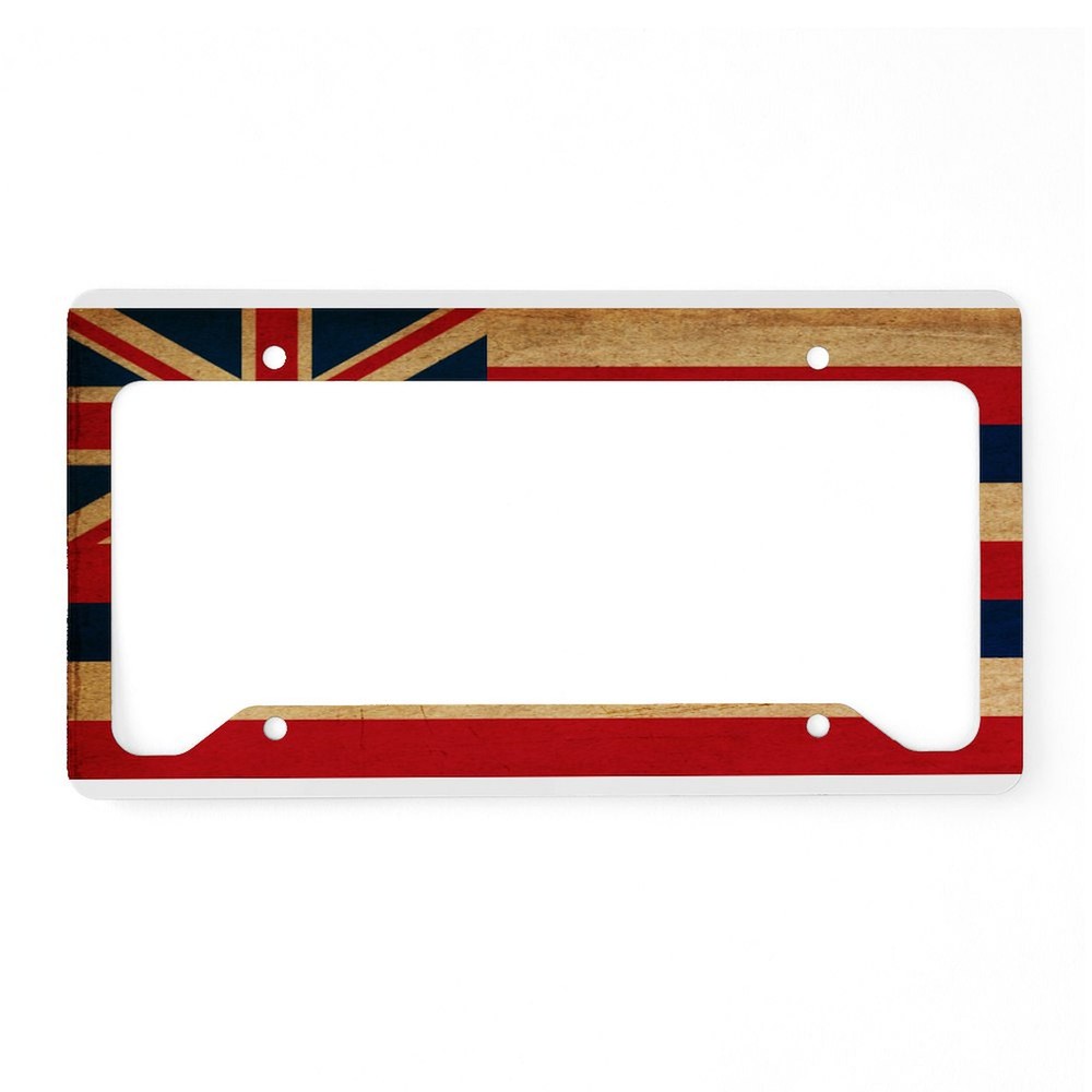 CafePress Hawaii Flag License Plate Holder License Frame (638252953)