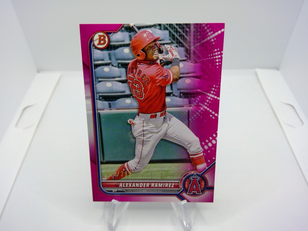 2022 Bowman Prospects Alexander Ramirez Fuchsia /299 Los Angeles Angels #BP-38