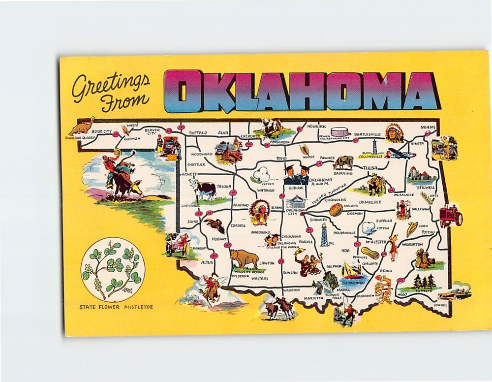 Postcard Greetings from Oklahoma USA