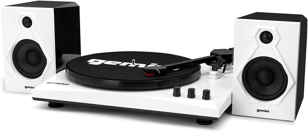 Gemini Sound TT-900-3-Speed Turntable with Bluetooth, 2-Way Stereo Speakers,...