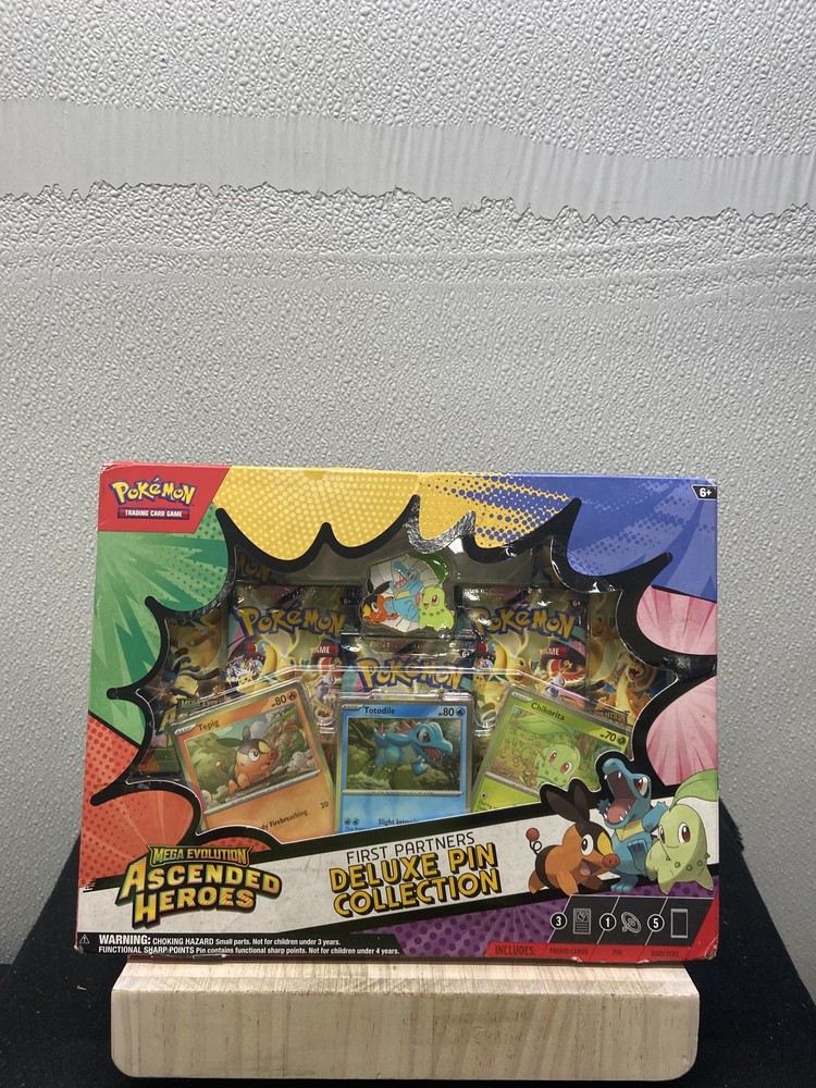 Pokemon TCG Mega Evolution Ascended Heroes First Partners Deluxe Pin Collection
