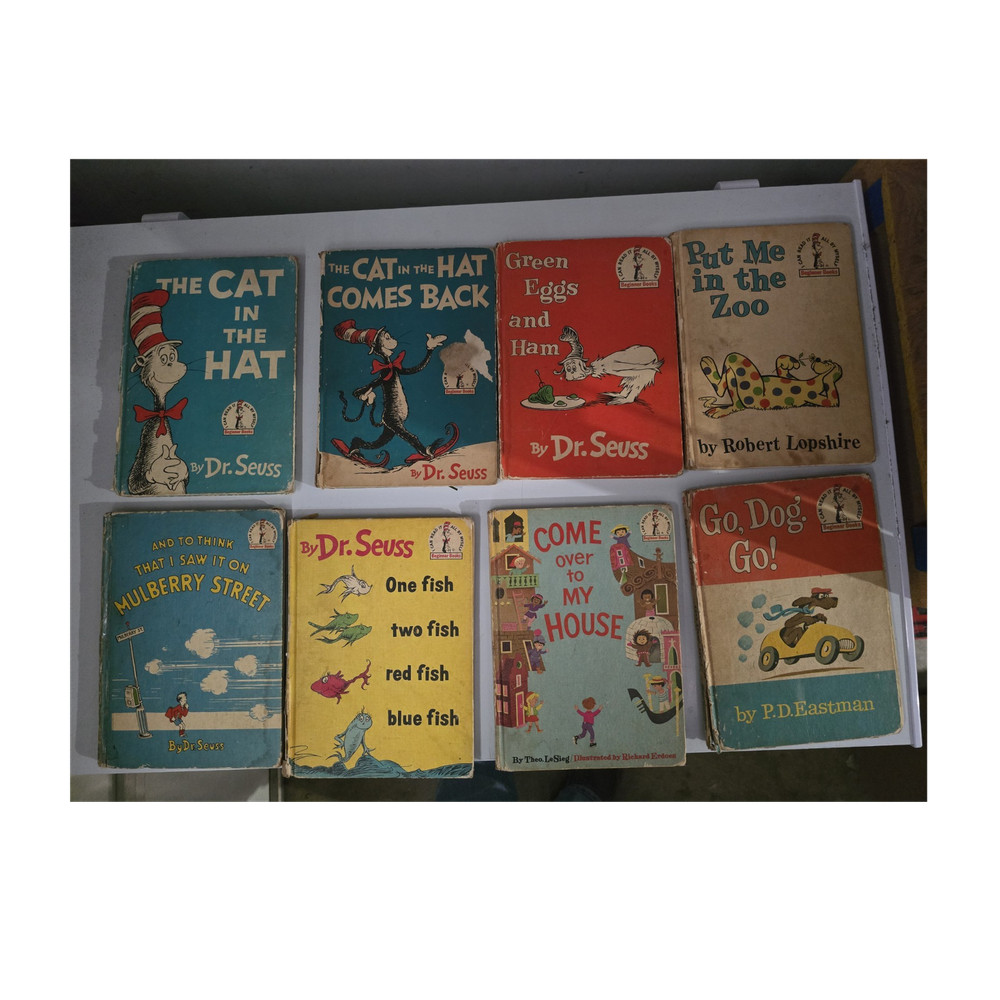 Dr. Seuss & P.D. Eastman Vintage Kids Hardcover Picture Book Lot Illustrated