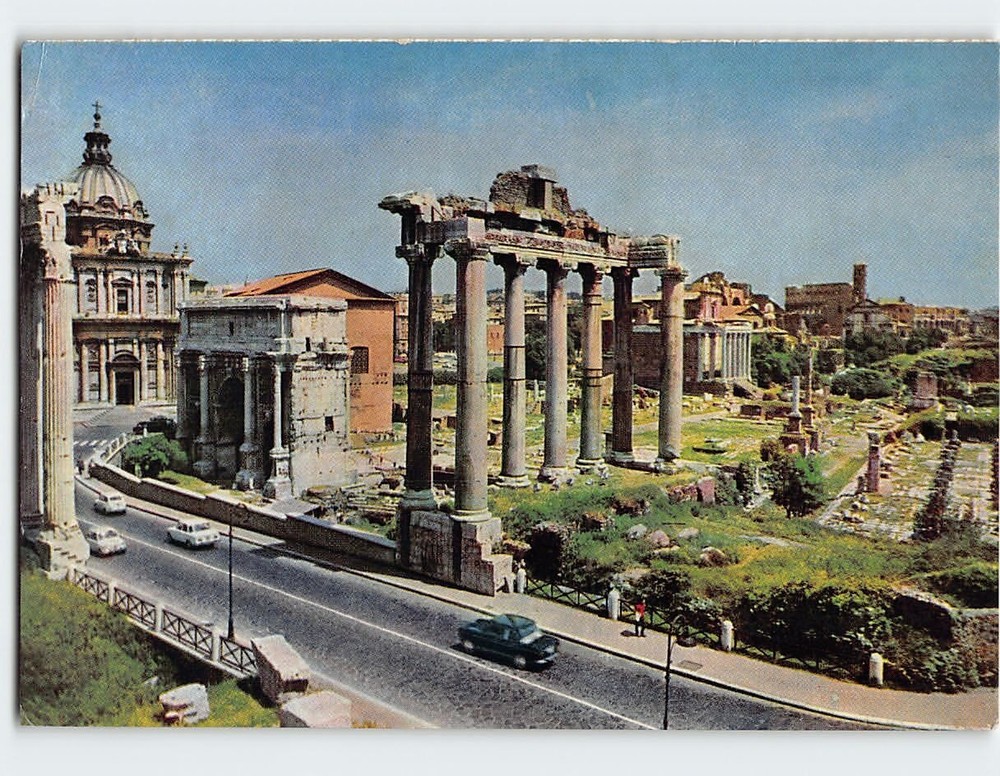Postcard Foro Romano Rome Italy