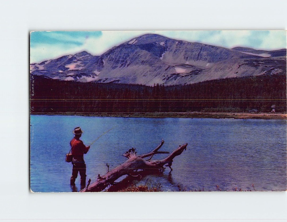 Postcard Fishing in Brainard Lake Colorado USA