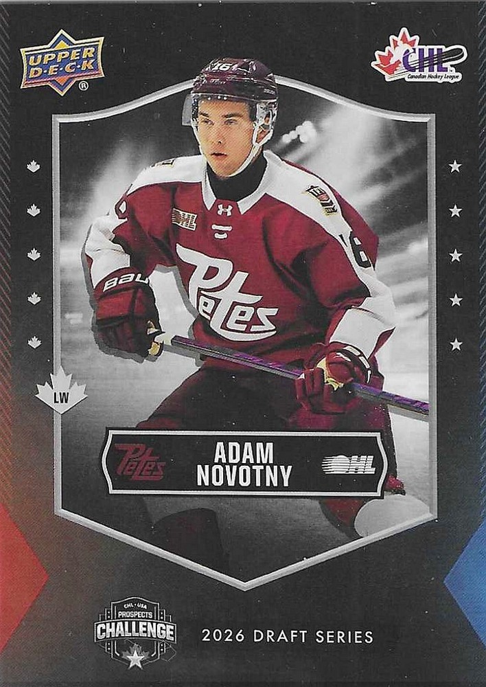 2025 Upper Deck CHL USA Prospects Challenge Red Adam Novotny #PC-AN