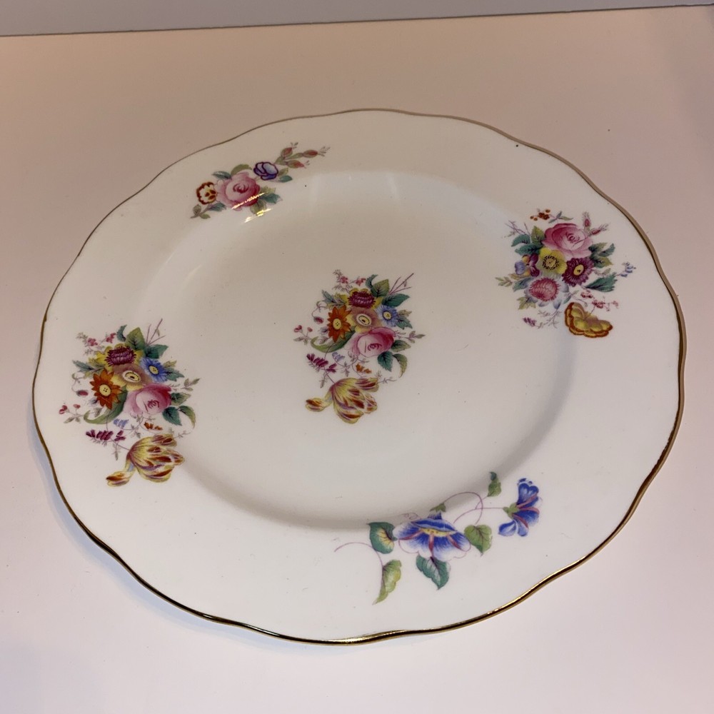 Swansea Bone China Junetime Pattern Dessert Salad Plate Sandwich Plate
