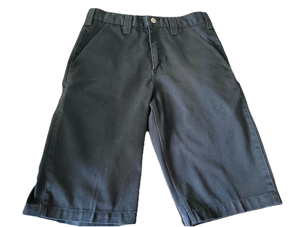 Carhartt Men’s Blended Twill Work Chino Shorts Black Size 30 Long Inseam Pockets