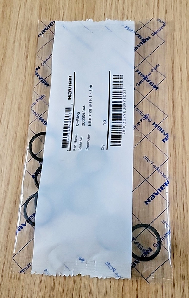 Navien O Ring 20006934A NHB Condensing Boilers