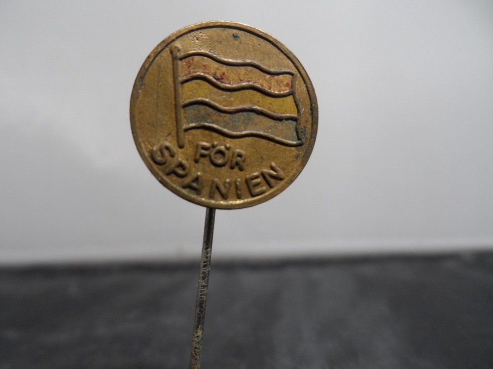Swedish Support for Spain  Spanish civil war pin 1936