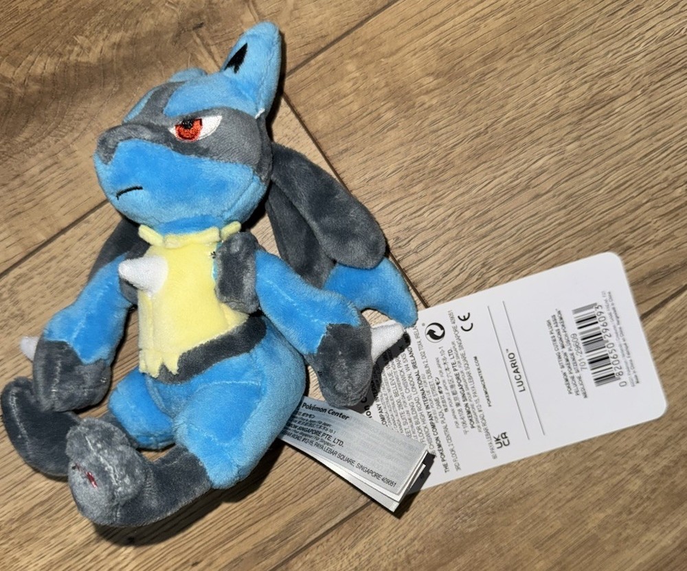 Pokemon Center Lucario Sitting Cuties 6