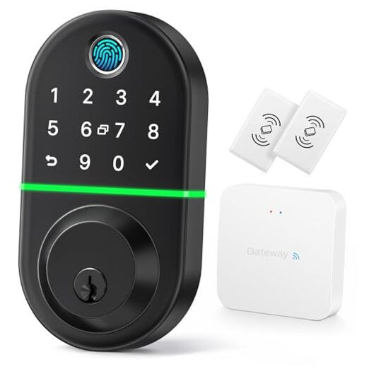 Smart Wifi Deadbolt with Fingerprint and Keypad Keyless Entry