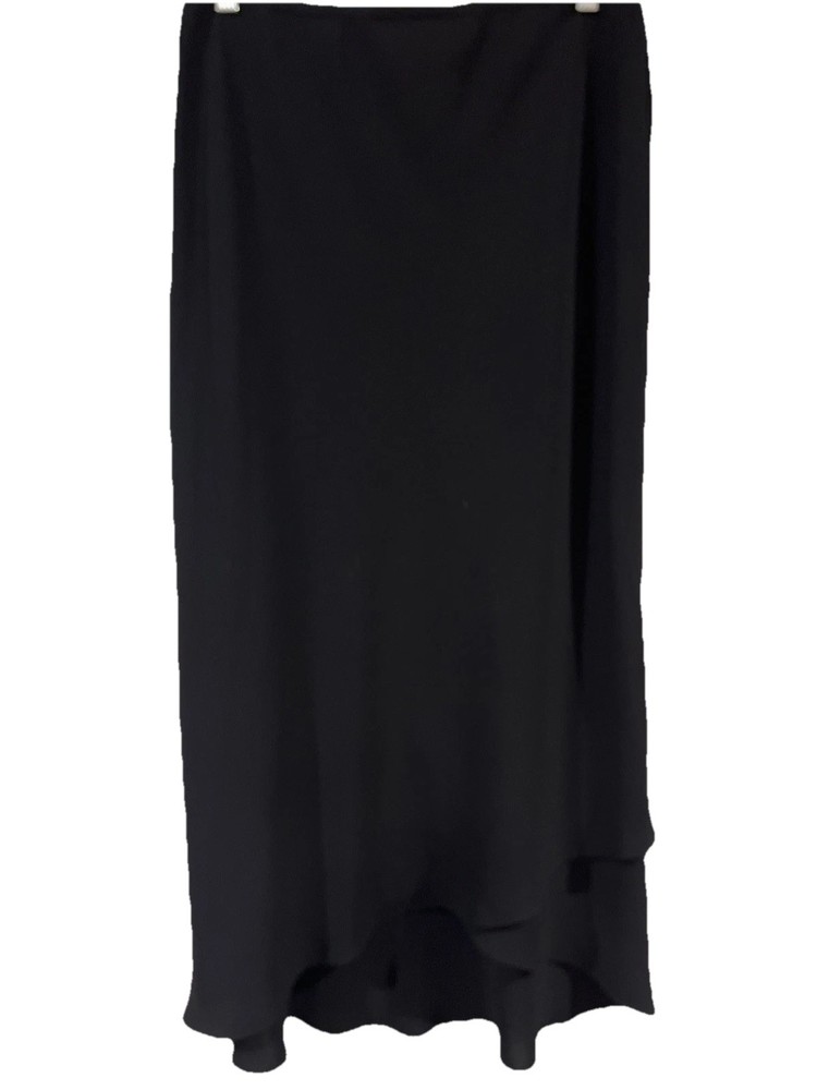 Donna Ricco NY Women's Skirt Size 12 Black Straight Pencil asymmetrical Lined