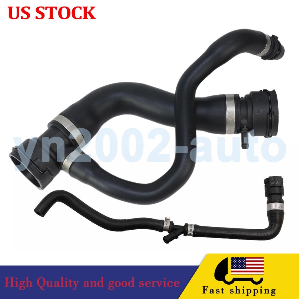 2X Engine Coolant Radiator Hose Pipe Upper For BMW E70 X5 l6 3.0L N52 2007-2010