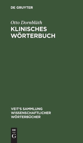 Otto Dornblüth Klinisches Wörterbuch (Hardback)
