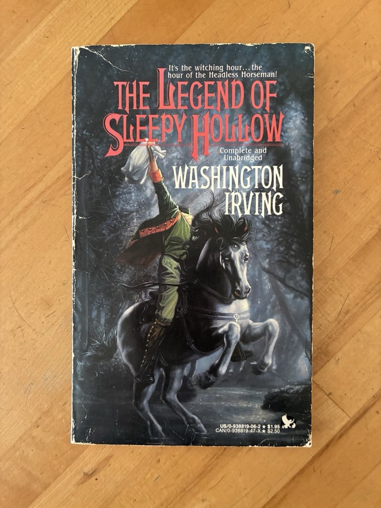 The Legend of Sleepy Hollow by Washington Irving 1987 Aerie Books Paperback Book