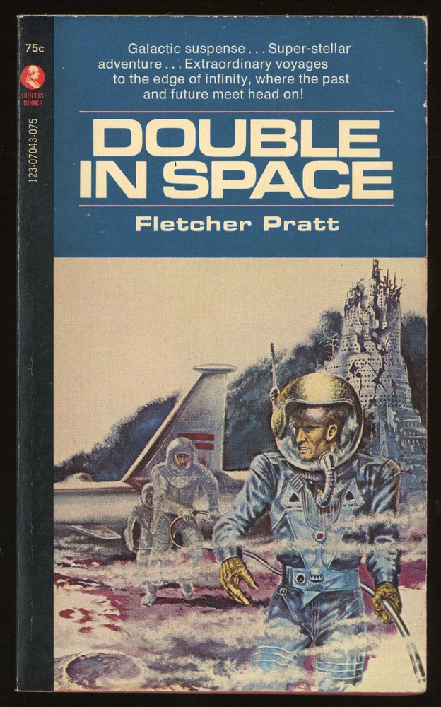 Fiction PB: DOUBLE IN SPACE by Fletcher Pratt. 1969. Curtis Books.