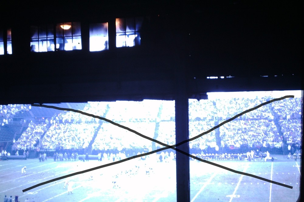 Original 1962 Wrigley Field Football Game View Chicago Slide A51