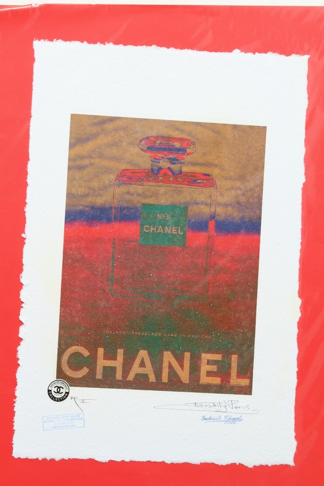 Chanel No 5 Perfume Art Print Fairchild Paris AP II