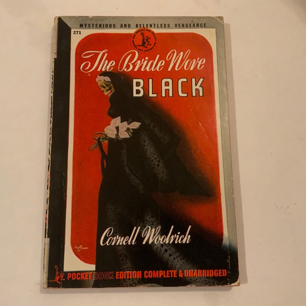The Bride Wore Black by Cornell Woolrich 1945 Pocket book 271, 1st print* VG-VG+
