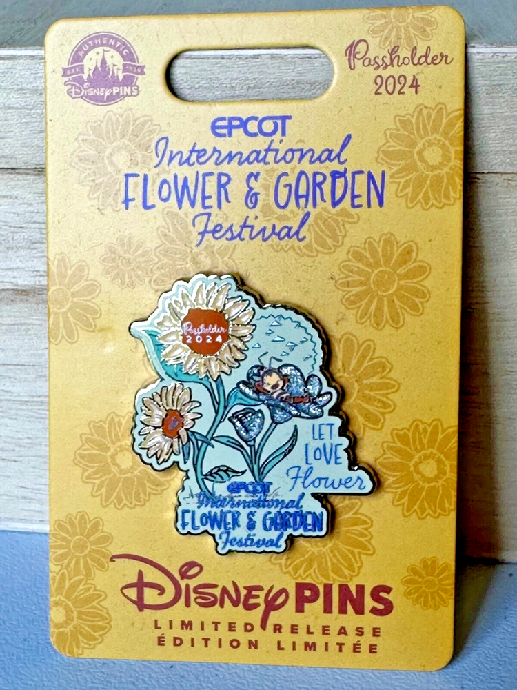 Disney World 2024 Flower & Garden Festival Spike Bee Annual Passholder Pin  