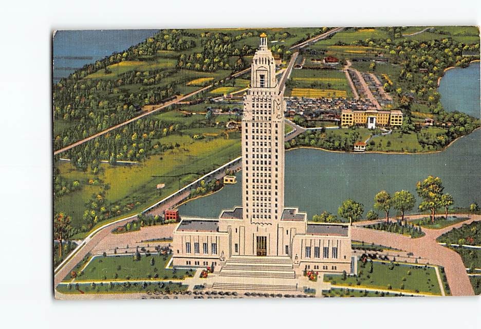 Postcard State Capitol Baton Rouge Louisiana USA