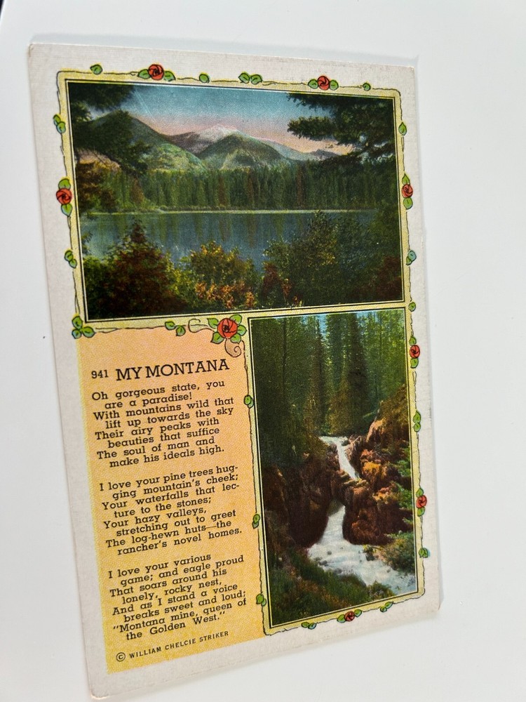 My Montana Poem Oh Gorgeous State You are a Paradise Postcard