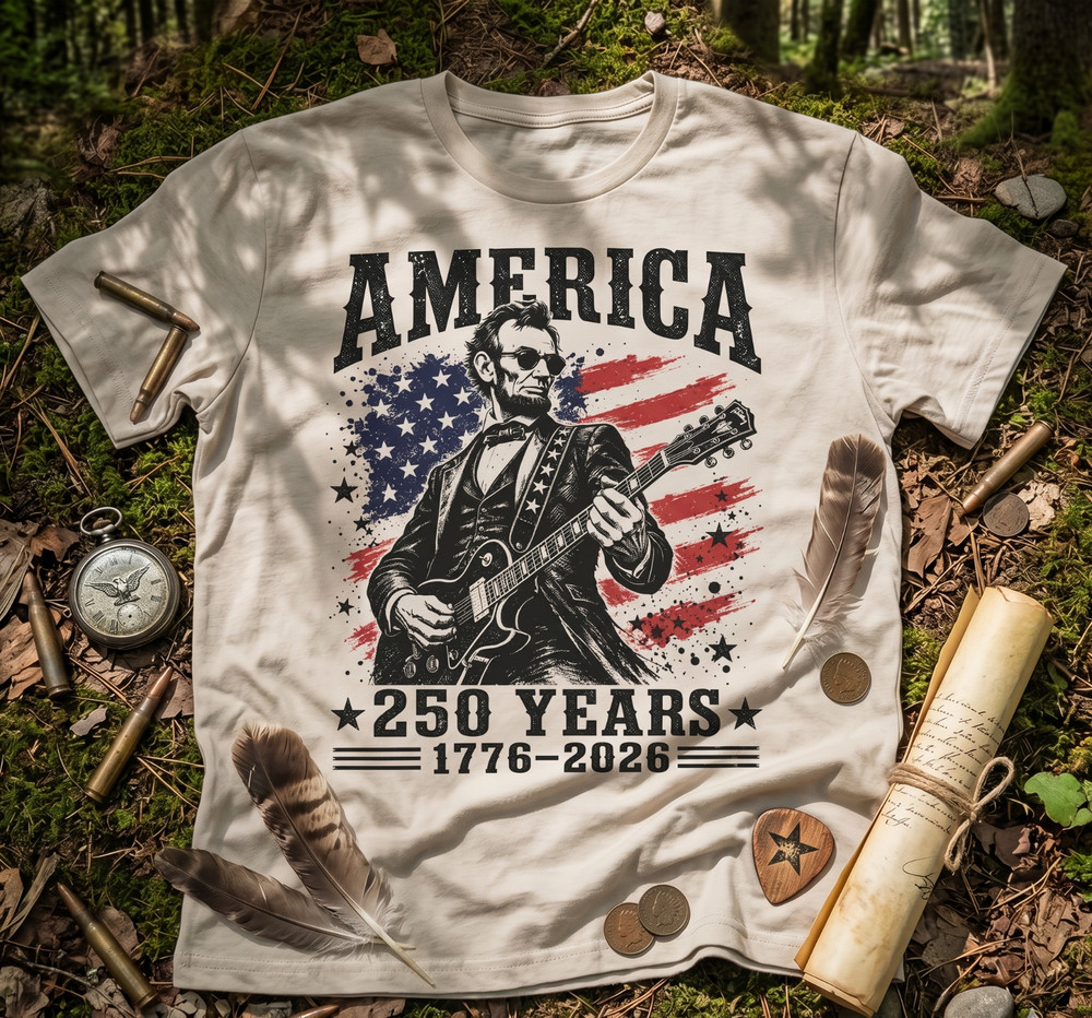 Abraham Lincoln USA 250 Years of Freedom Shirt, 1776-2026 American Anniversary