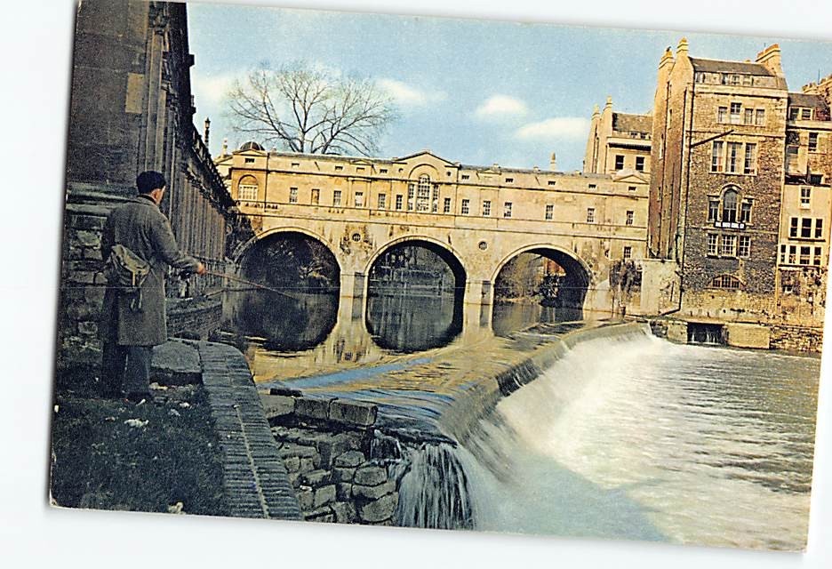 Postcard Pulteney Bridge Bath Somerset England