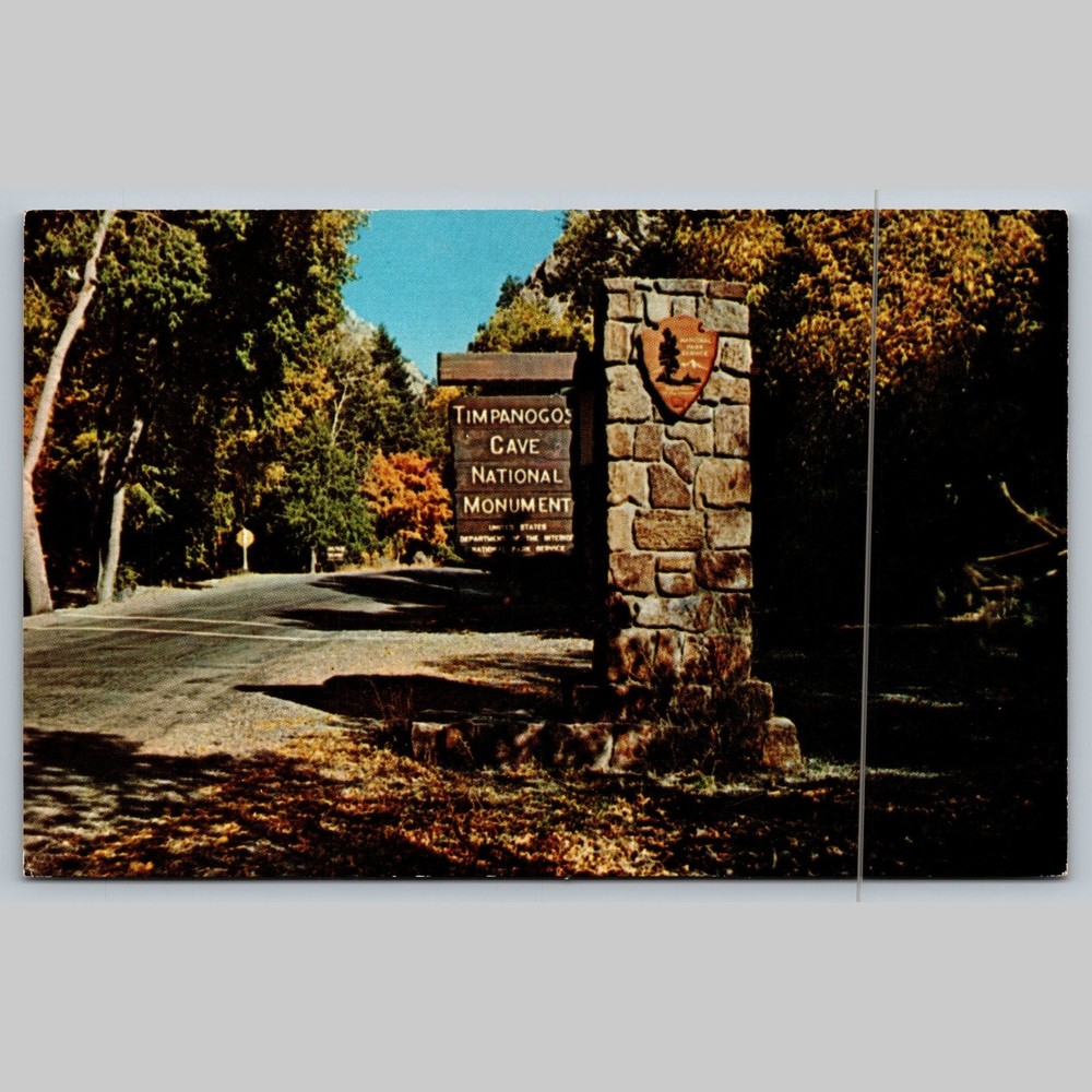 Postcard Timpanogos Cave National Monument American Fork Canyon Utah