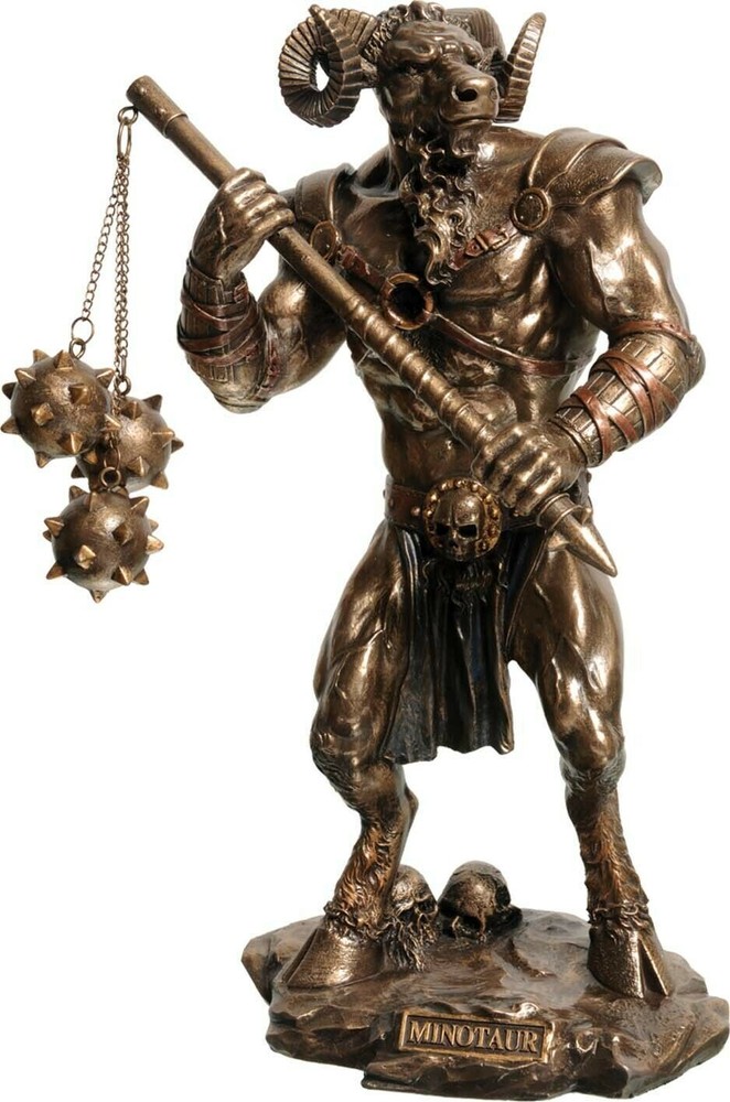 Minotaur Warrior Cold Cast Bronze statue / sculpture 21x13x8cm / 8.26x5.11x3.14'