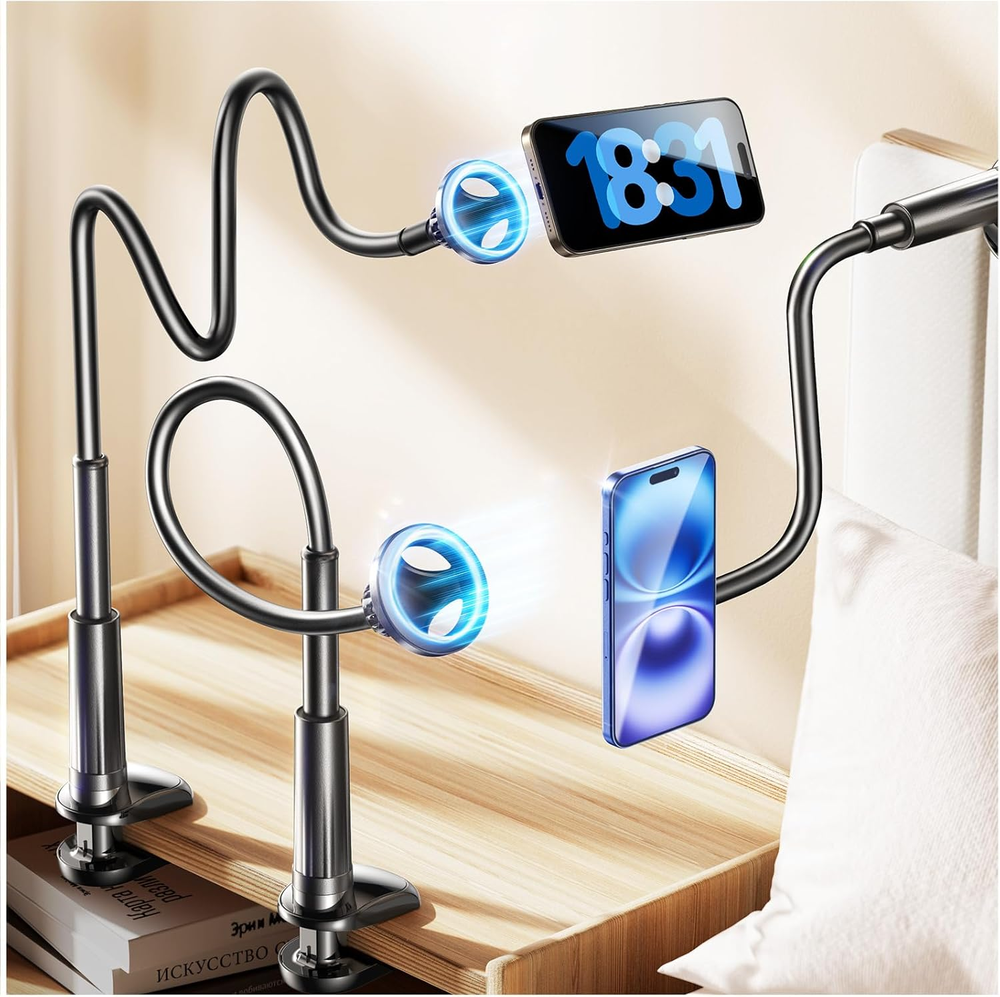 for Gooseneck Phone Holder for Bed Magsafe Stand for Iphone 16 Stand,Flexible fo