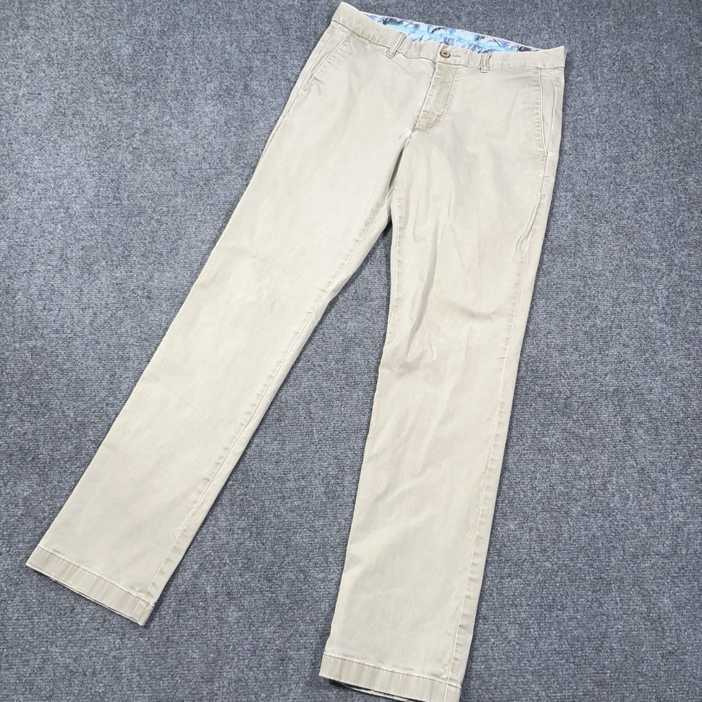 Tommy Bahama Pants 32x32 Beige Chinos Stretch Performance Golf Marlin LYOCELL
