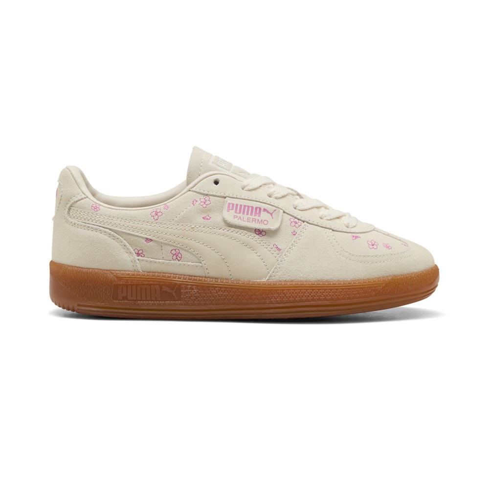 PUMA Palermo Cherry Blossom Ii Lace Up  Womens White Sneakers Casual Shoes 40377
