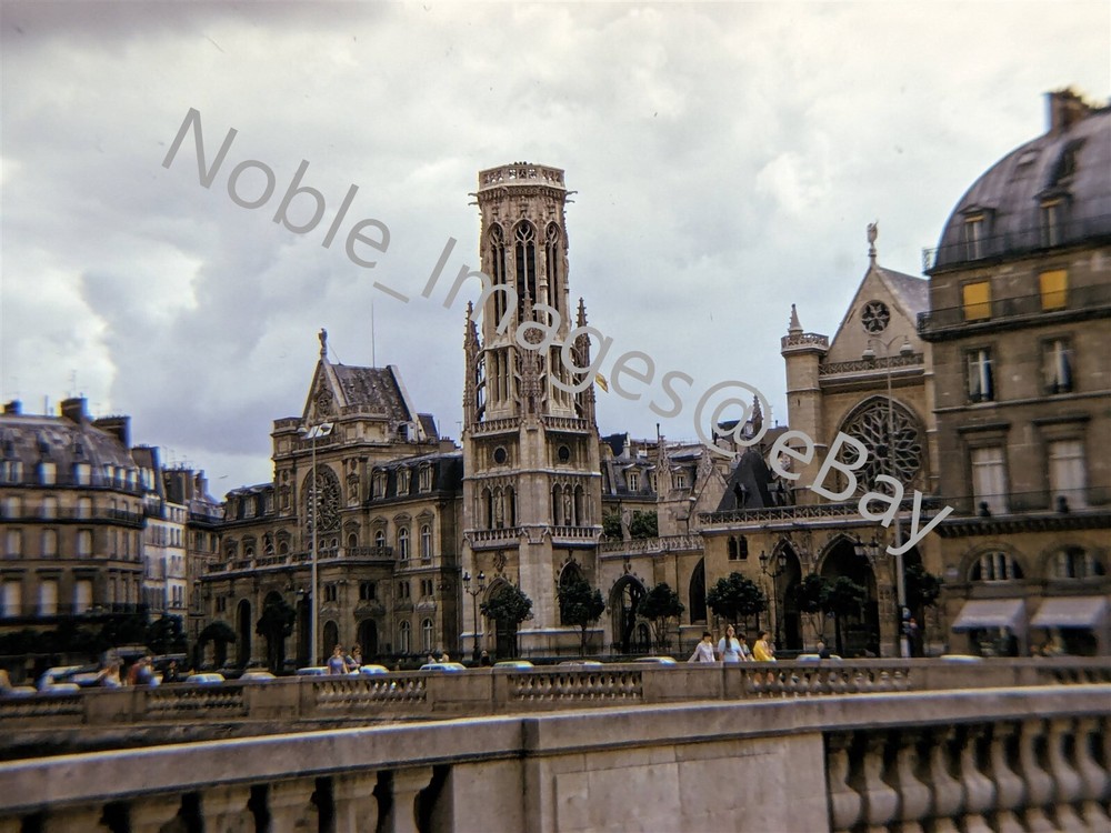 1975 Saint-Germain l'Auxerrois Exterior View Paris Kodachrome Slide