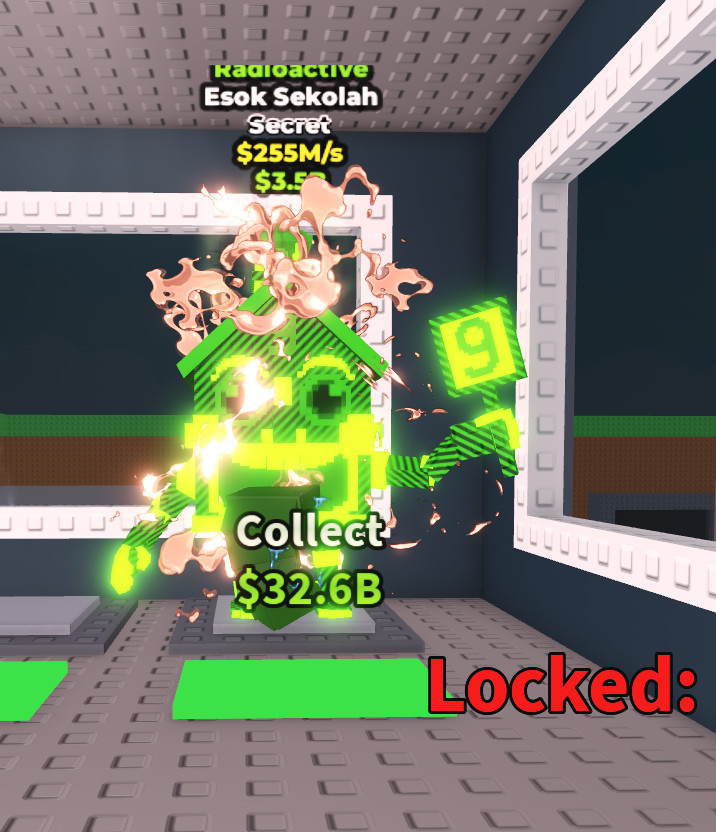 [Steal a brainrot] 255M/S - Radioactive Esok Sekolah (SECRET)