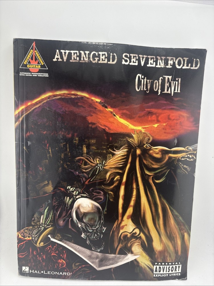 Avenged Sevenfold City of Evil Guitar Tab Book, Hal Leonard, Metal, Bat Country