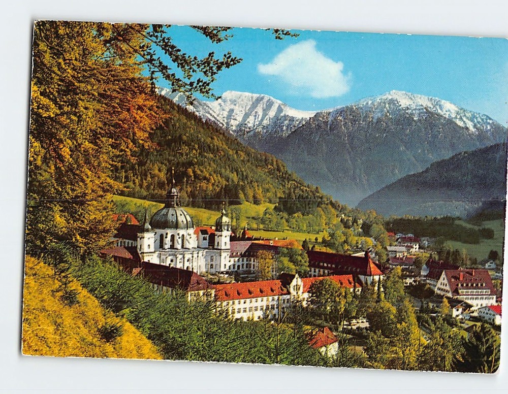 Postcard Ettal Abbey Ettal Bavaria Germany