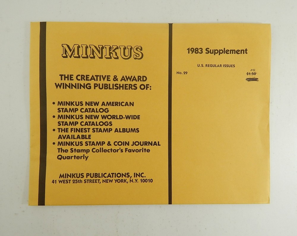 Minkus United States Regular Issues 1983 Supplement Stamp Album Pages