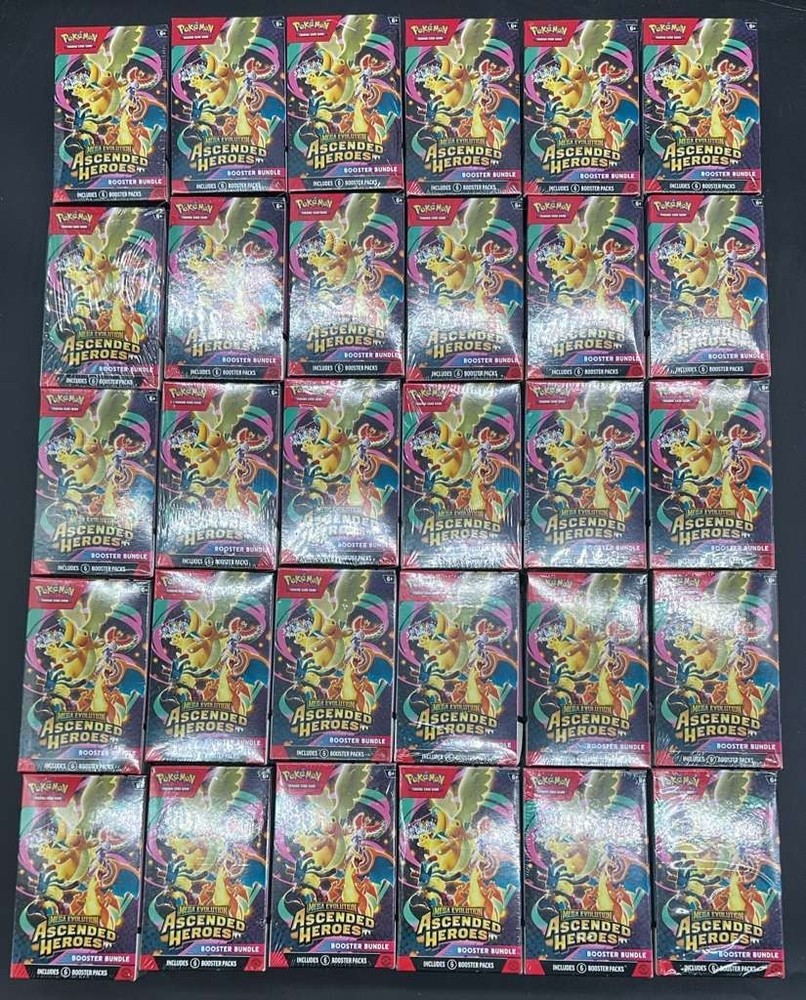 Lot of (30) Pokemon TCG Ascended Heroes Booster Bundles SEALED ME02.5PROBSTEIN123 is actively accepting CONSIGNMENTS !!