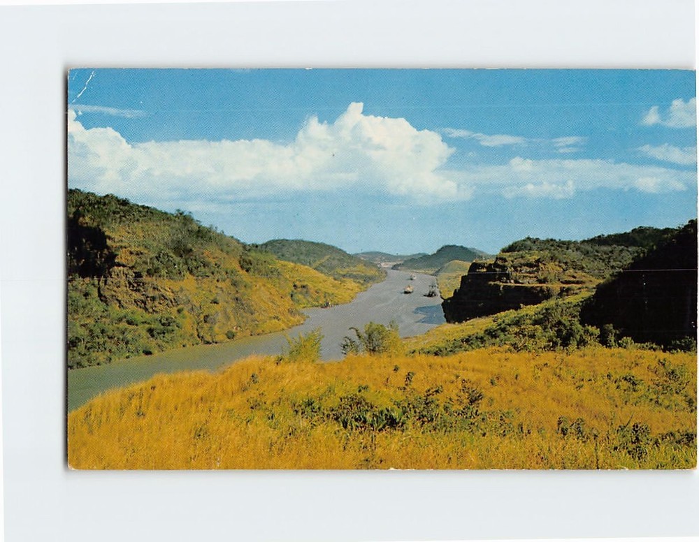 Postcard Gaillard Cut Panama Canal Panama